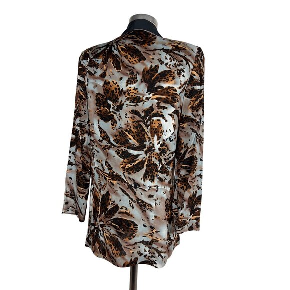 Britany Blu Authentic Vintage Women's Patterned Blazer Jacket - Picture 4 of 9